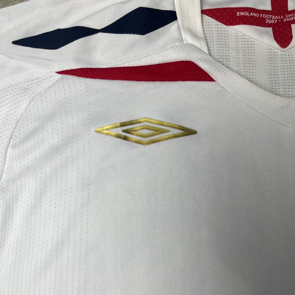 Umbro England Football Shirt Mens XL White 2007-2009 Home Soccer Jersey - Picture 12 of 12
